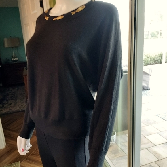 Cashmere Ladies Vintage Black Sweater with tags removed: Size L. - Picture 3 of 14